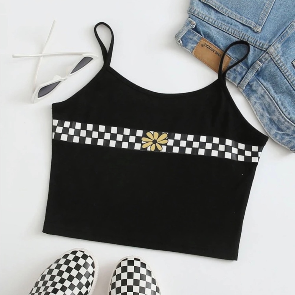 ROMWE checker tank top